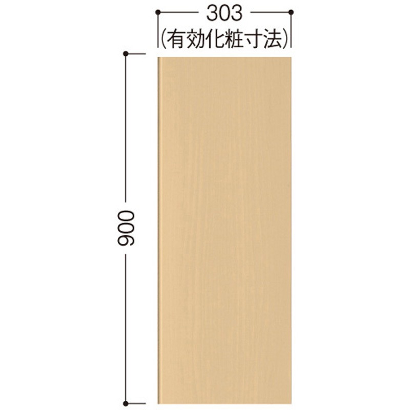 WL97-13MA ハピアウォールベーシックタイプⅡ 腰パネル 大建工業 基材MDF 幅303mm厚さ3mm長さ900mm 1箱(12枚) WL97-13MA