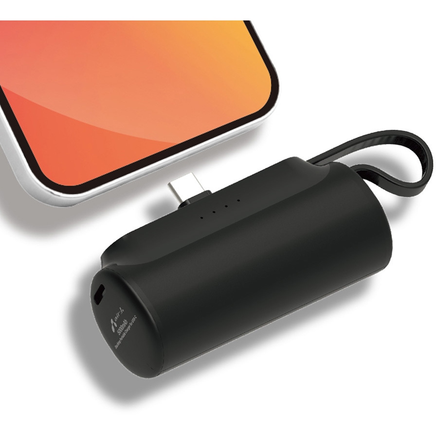 モバイルバッテリー超軽量 5000mAh最大20W急速充電 Type-C 黒 楽天市場】【ArKr正規品】超小型 軽量 ミニ モバイルバッテリー