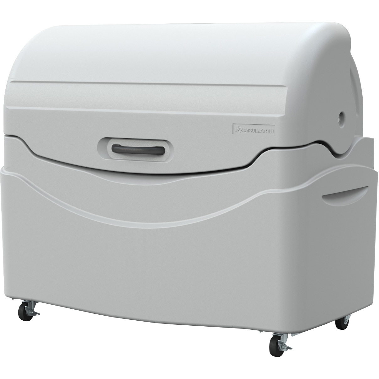 PN800C(鍵付、キャスター付) ゴミ集積保管庫 ジャンボペールPN(鍵付き) カイスイマレン ライトグレー色 容量815L