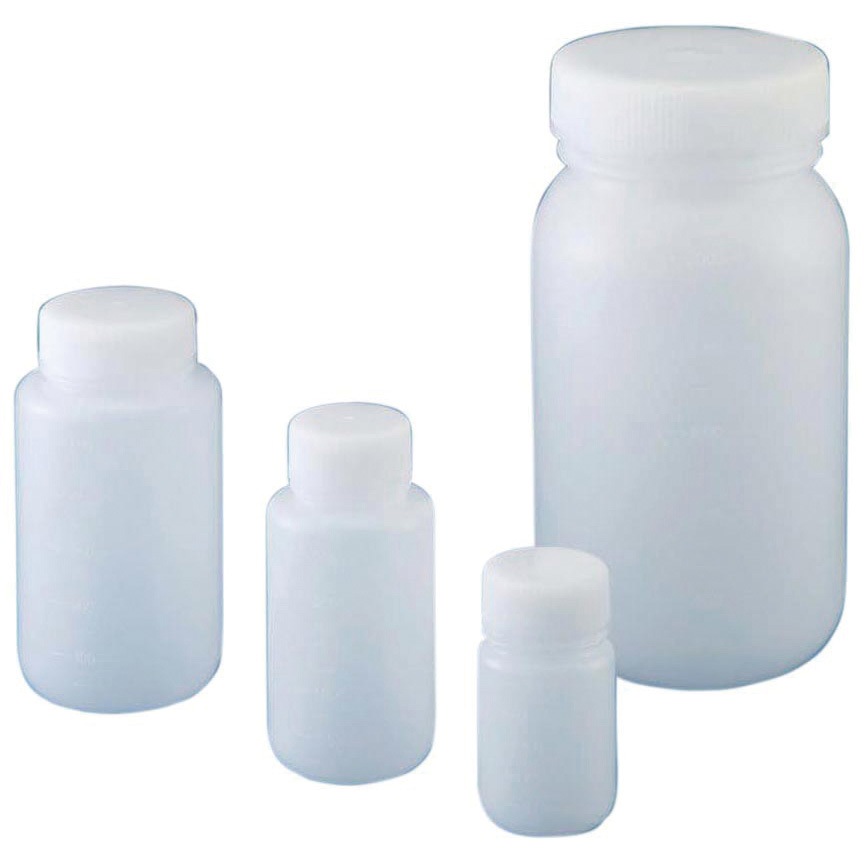 J-1000WCS(50本) Jボトル(PE広口瓶 中栓なし) ニッコー 1000mL
