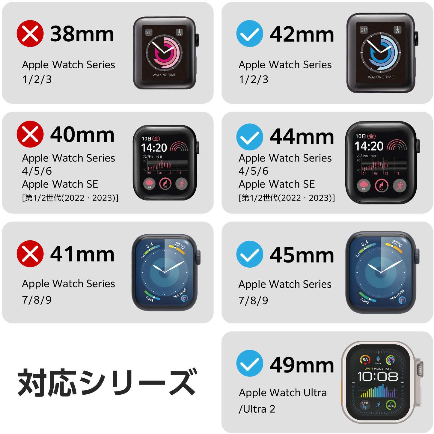 AW-45BDSCNBK2 アップルウォッチバンド Ultra 2/Ultra/SE(第2/第1世代 
