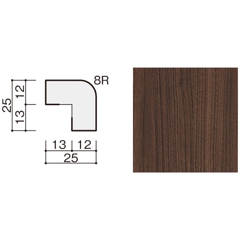 WB01-B13MW-S オトカベ専用施工部材 出隅 大建工業 厚さ25mm幅25mm 1箱(1本) WB01-B13MW-S