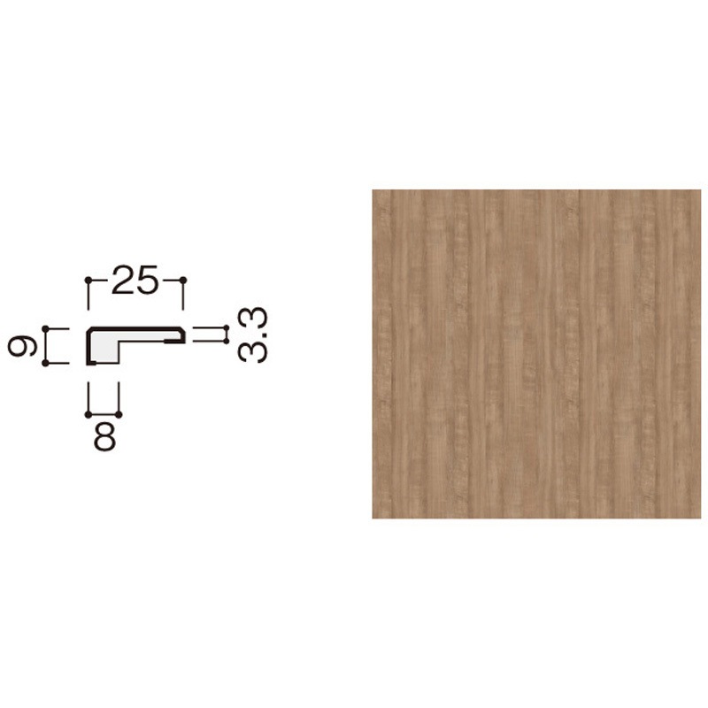 WB01-B34MG-S オトカベ専用施工部材 見切 大建工業 厚さ9mm幅25mm 1箱(2本) WB01-B34MG-S