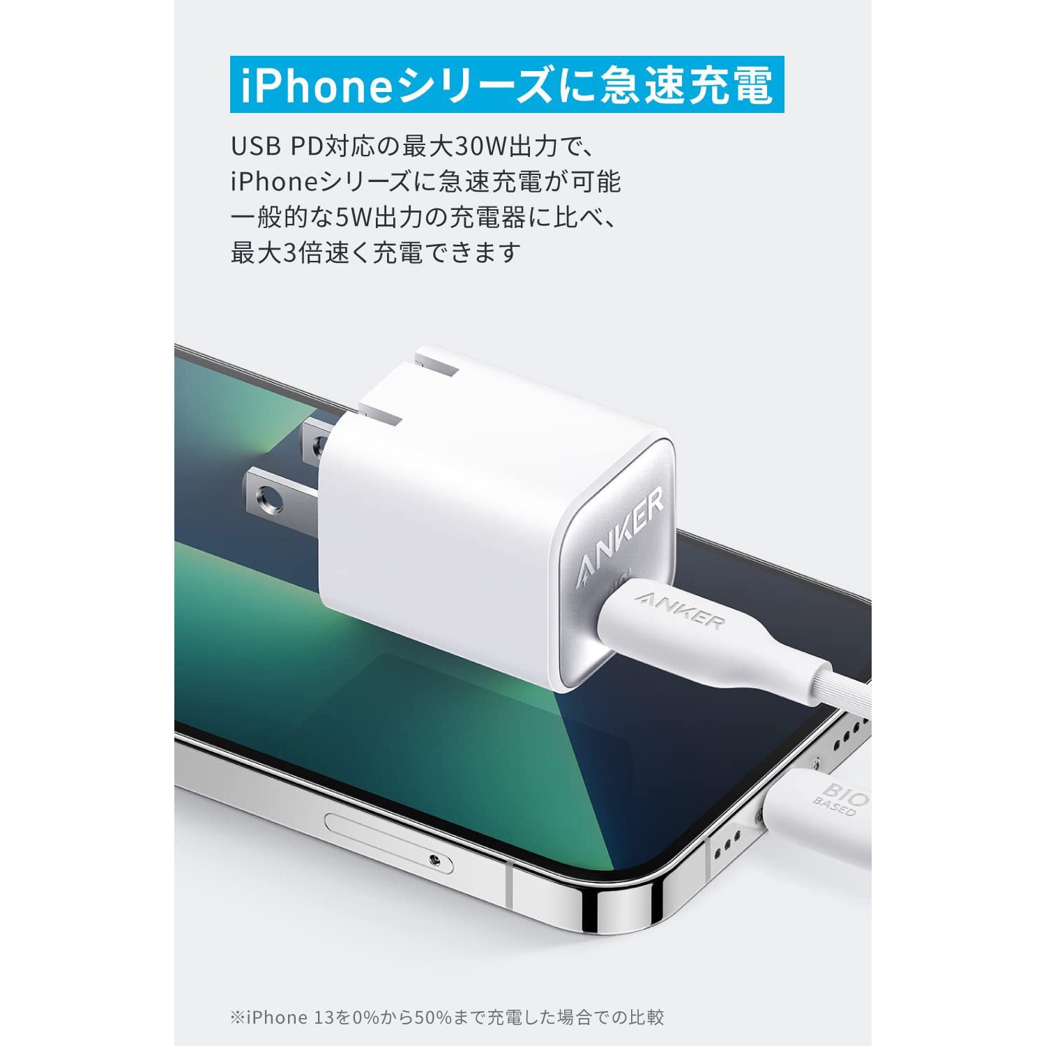 小型充電器 A2147N11 Anker 511 Charger (Nano 3， 30W) 1個 Anker(アンカー