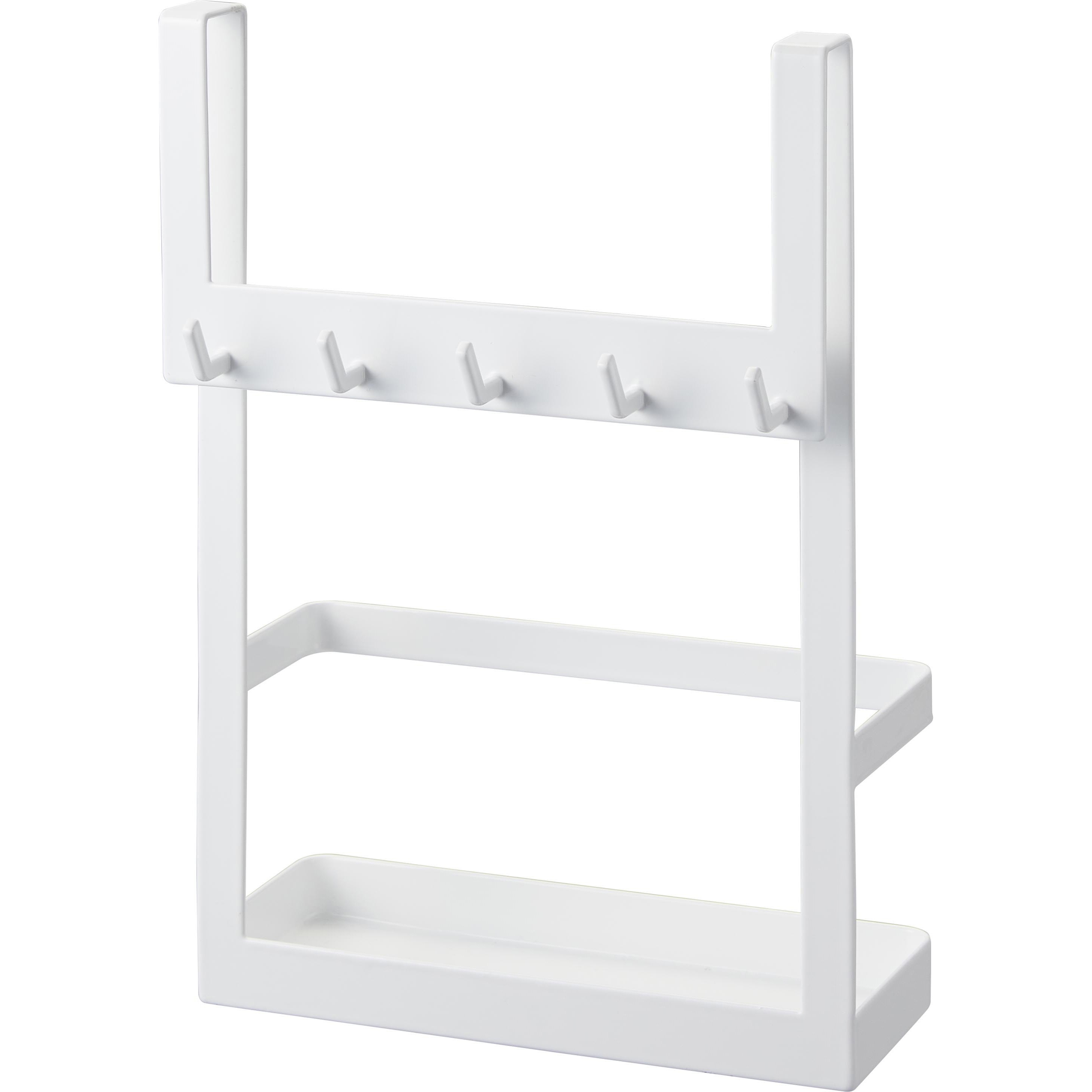 4128 下駄箱扉引っ掛けフック&ツールホルダー タワー ホワイト 1