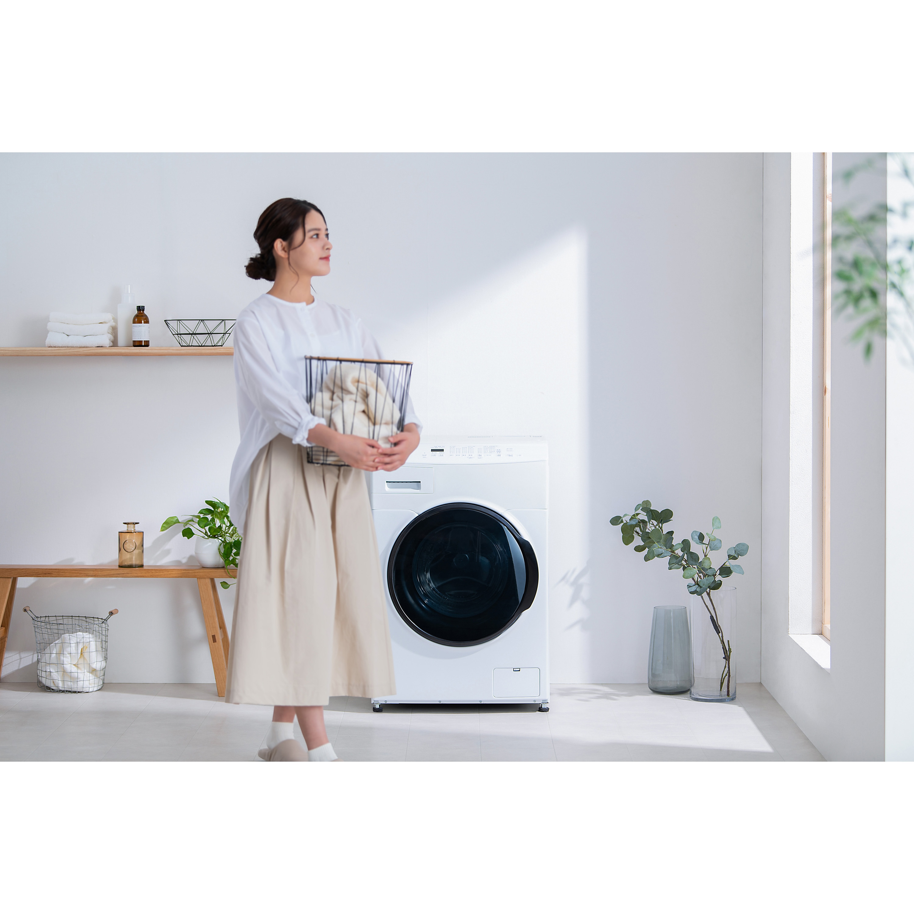 CDK852-W ドラム式洗濯乾燥機 8.0kg/5.0kg(台無) 1個 アイリスオーヤマ