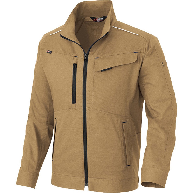 AZ-3330 ムービンカット長袖ブルゾン春夏用(男女兼用) アイトス カーキ色 SS  AZ-3330