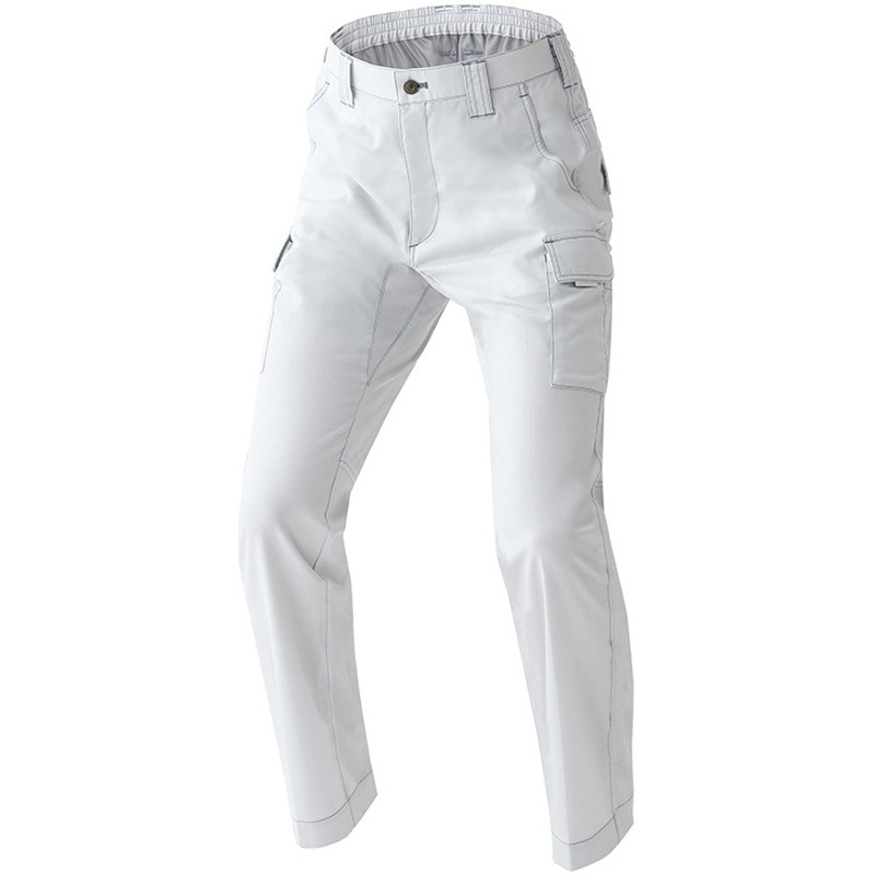 AZ-5151 ムービンカット綿100%ノータックカーゴパンツ春夏用(男女兼用) アイトス シルバーグレー色 サイズ6L  AZ-5151 5,094円
