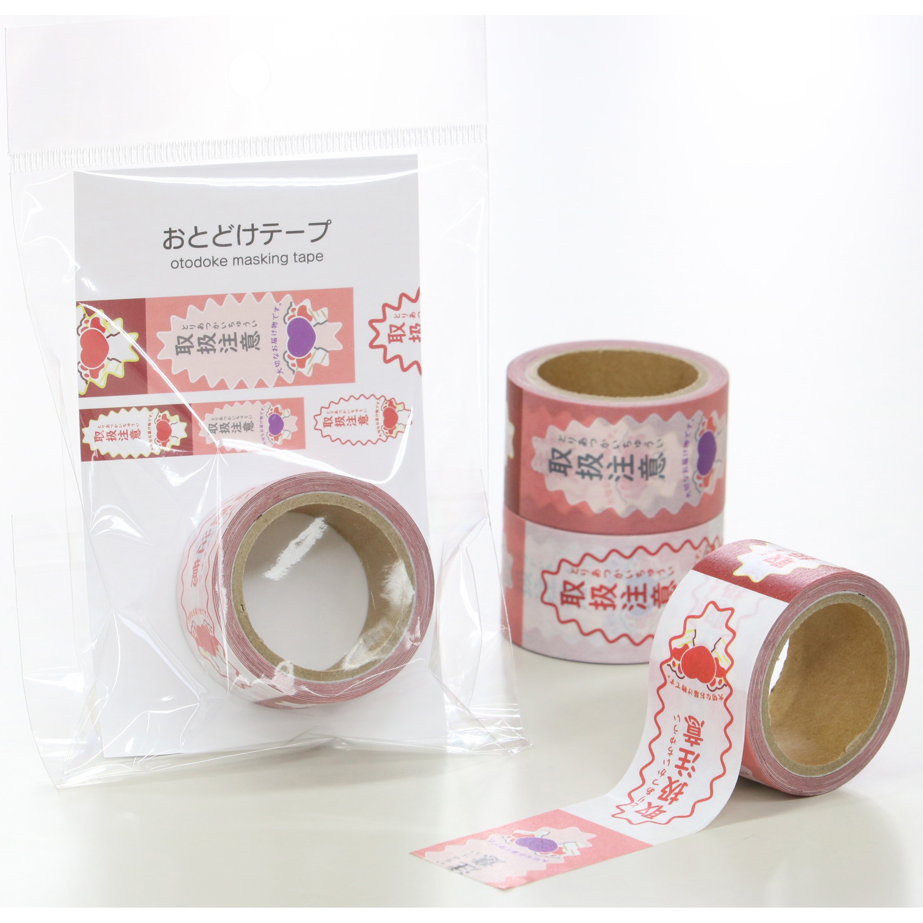 #155(取扱注意) おとどけテープ#155 リンレイテープ 幅25mm 1箱(100巻)