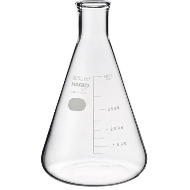 SF-3L SCI 三角フラスコ SFシリーズ HARIO 3000mL 1箱(4個) 【通販 