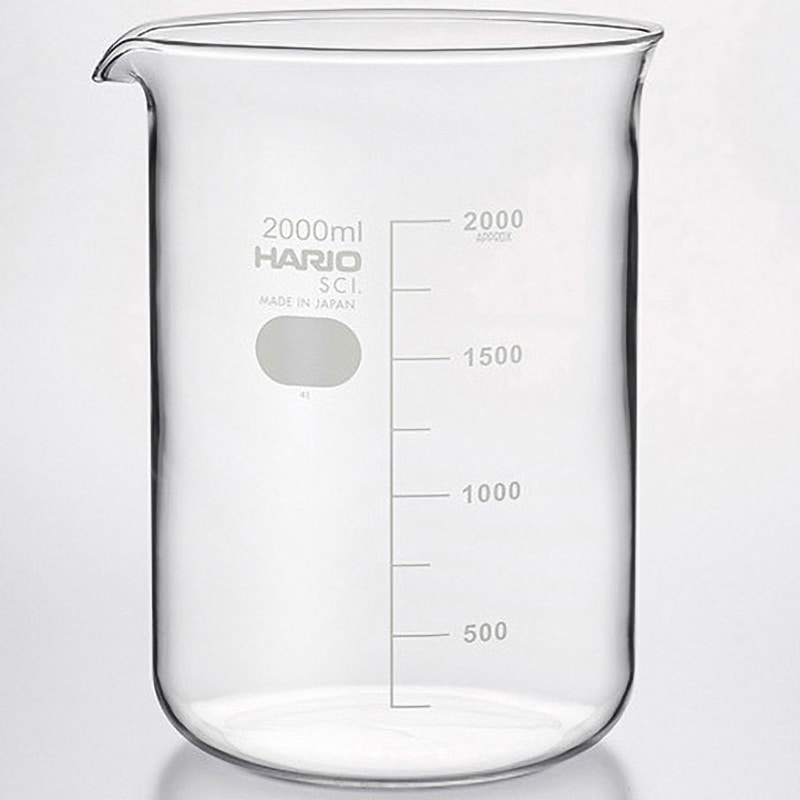 B-2L SCI ビーカー Bシリーズ HARIO 2000mL  1箱(6個) B-2L SCI