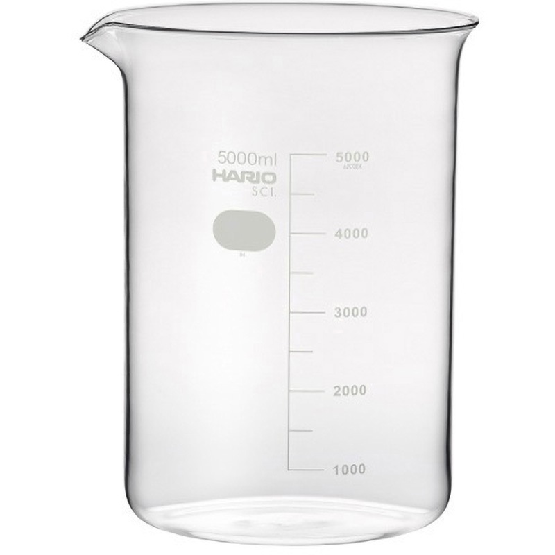 B-5L SCI ビーカー Bシリーズ HARIO 5000mL  1箱(4個) B-5L SCI