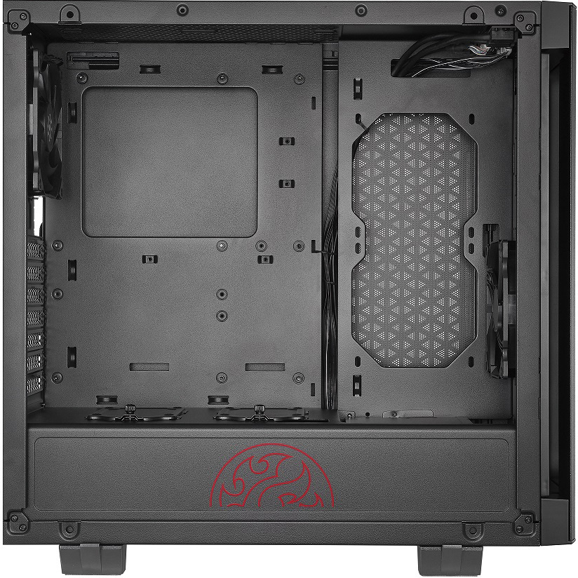 INVADER-BKCWW 片面強化ガラス仕様 Invader ミドルタワー PCケース 1台