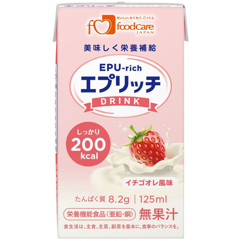 エプリッチドリンク イチゴオレ風味 1セット(125mL×12本) エプリッチ