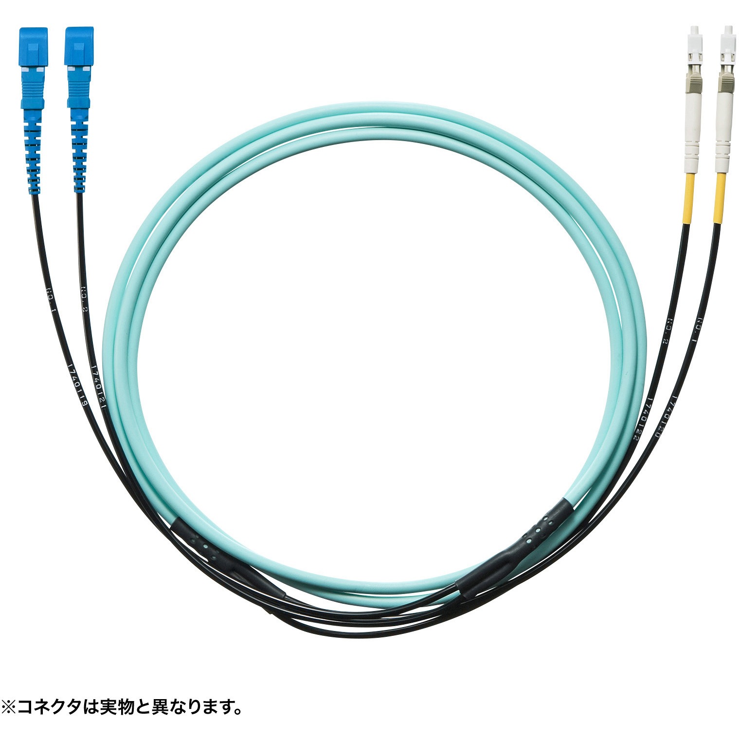 HKB-SCSCTA5-10N 光ファイバケーブル_タクティカル サンワサプライ PC研磨コネクタ