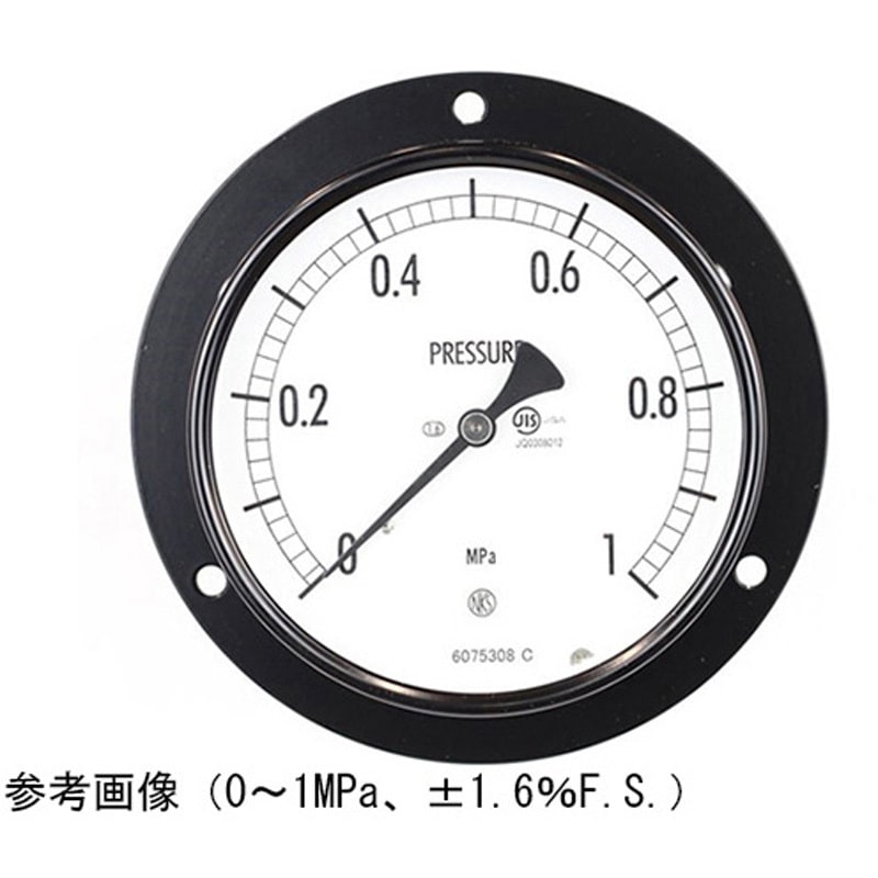 AE15-231 普通形圧力計(Φ100)埋込形D枠(取付穴) AE15-231シリーズ 1個 長野計器 【通販モノタロウ】