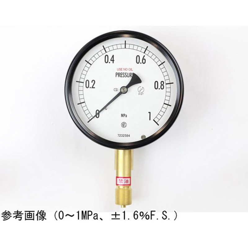 BE10-131 密閉型圧力計(100Φ)立形A枠 BE10-131シリーズ 長野計器 G3/8B 黄銅