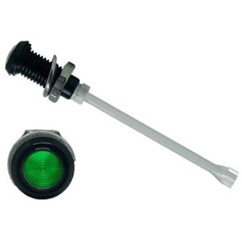 RHD-1910-F6PZG67PR 緑 丸型 レンズ LED照明 アクリル透明棒 1袋 100個入 1袋(100個) BIVAR 【通販モノタロウ】