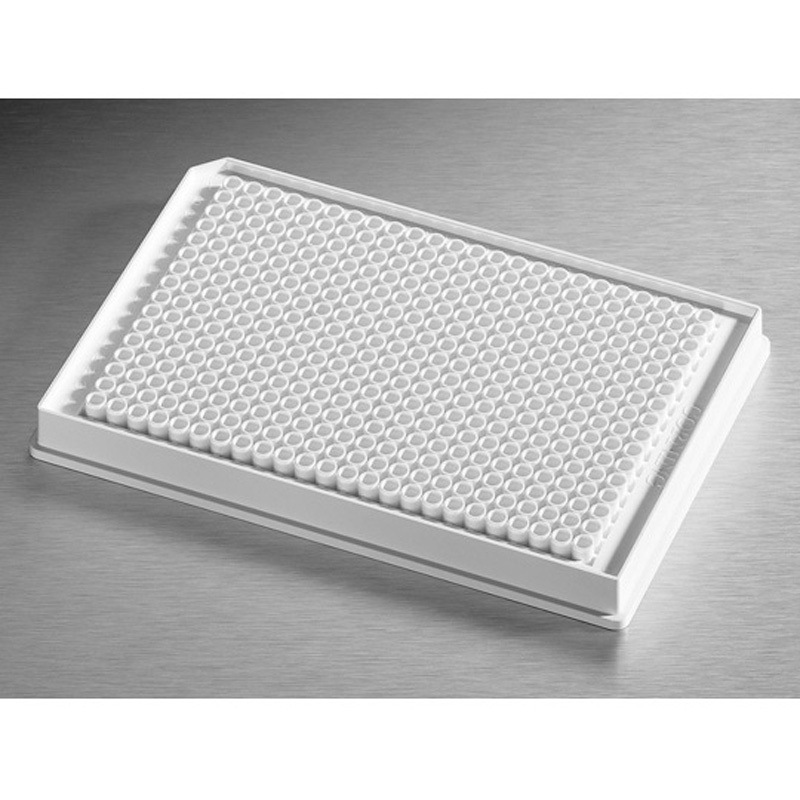 3824BC ローボリュームソリッドプレート384ウェル 平底 バーコード付き 非滅菌 フタなし コーニング 1ケース(5パック×10個) 3824BC