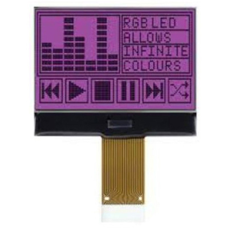 MCCOG128064B12W-FPTLRGB 液晶モノクロディスプレイ 半透過型 グラフィック 128 x 64 1個 MIDAS 【通販モノタロウ】