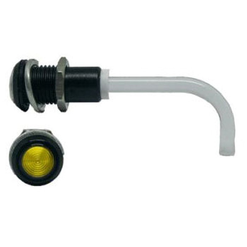 RHD-1100-2500-F9PZY67PR 黄 丸型 レンズ LED照明 アクリル透明棒 1袋 100個入 1袋(100個) BIVAR 【通販モノタロウ】