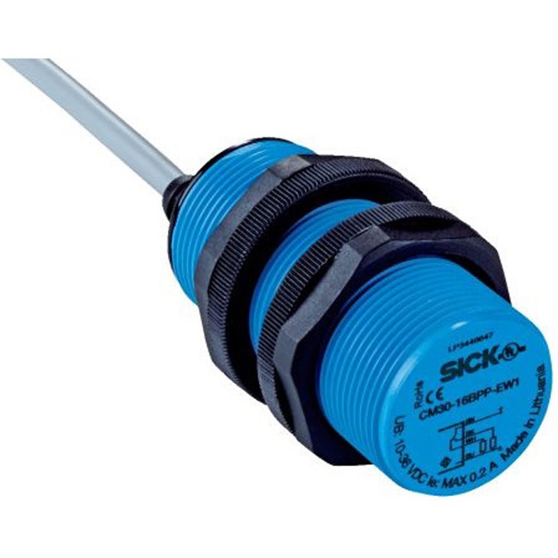 CM30-16BPP-EW1 近接センサ バレル形 検出範囲 3 → 16 mm ねじの呼び M30 x 1 埋込型 50Hz SICK 1個 CM30-16BPP-EW1