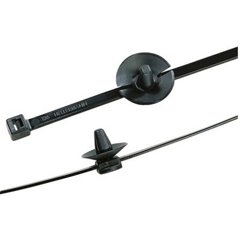 150-37791 結束バンド 200mm x 4.6 mm 黒 ナイロン 66 1袋 500個入 1袋(500個) ヘラマンタイトン(旧:タイトン) 【通販モノタロウ】