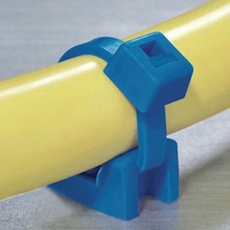 151-00653 KR6G5-E/TFE-BU 結束バンドベース 長さ 17.8mm 幅 11.8 mm 青 1袋 100個入 1袋(100個) ヘラマンタイトン(旧:タイトン) 【通販モノタロウ】