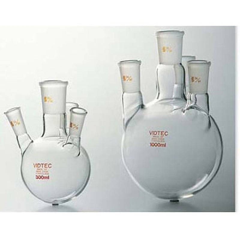 1512-18-4 四ツ口フラスコ(側管均等形) 1512シリーズ 1個 コスモスビード 【通販モノタロウ】