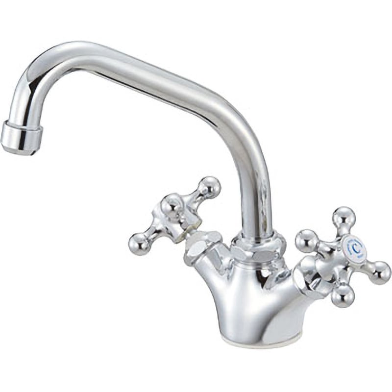 K811YV-13 ツーバルブワンホール混合栓 SANEI(旧:三栄水栓製作所