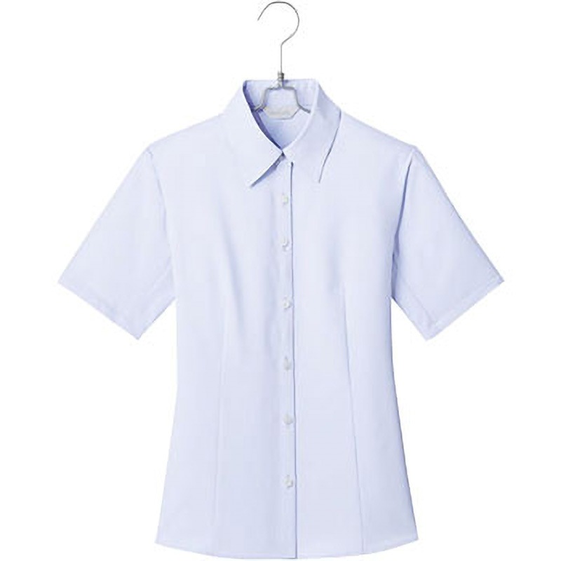 HCB3500 Pieds 半袖ブラウス HCB3500 アイトス 女性用 ダイヤモンドストレッチツイル サックス色 17号サイズ