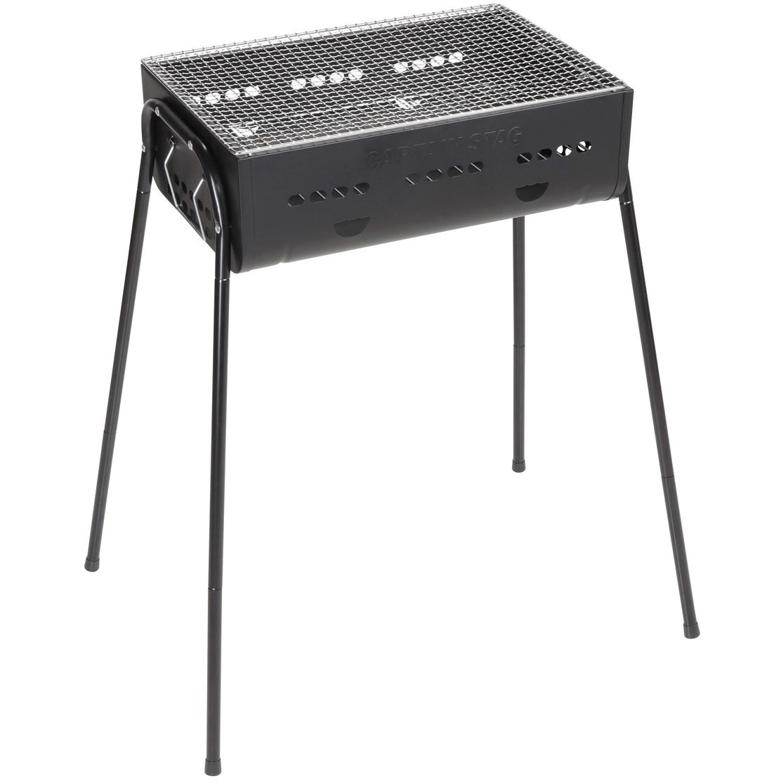 バーベキュー・調理用品 Black LabelFlatBurnerFullBlackverGS-450R GZMR 24.5-in W Black Charcoal Grill in the Charcoal Grills