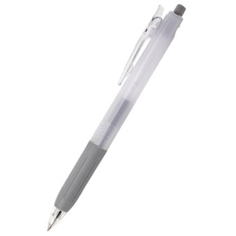 PNC-A-STDBK 【名入れ】バインダークリップ付き スタンダード(透明ブラック) ボールペン 0.5mm 100本入り  業務用 ビジネス オフィス用品 備品 黒インク なめらかインクボールペン ノック式 ノベルティ 販促品 1セット(100本) ジャストコーポレーション 【通販モノタロウ】