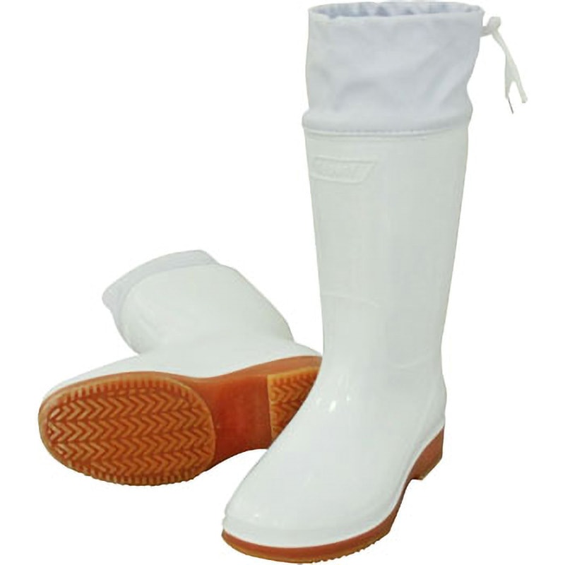 4200 ハイパーV#4200 フード付き衛生長靴 日進ゴム 作業靴 白色 サイズ