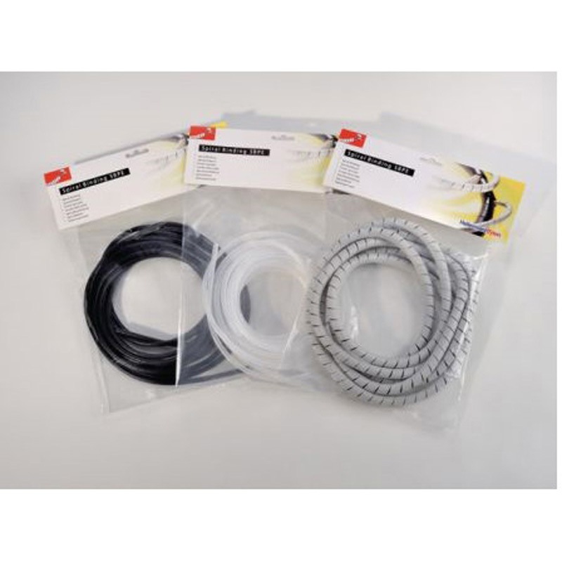 161-41103 スパイラルケーブルラップ ポリエチレン 白 1袋 5個入 ヘラマンタイトン(旧:タイトン) 1袋(5個) 161-41103