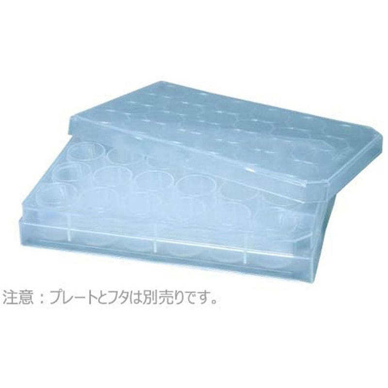 290-8324-03F テストプレート 24well 平底 P.P製 290-8324-03Fシリーズ 1個(100枚) EVER GREEN 【通販モノタロウ】