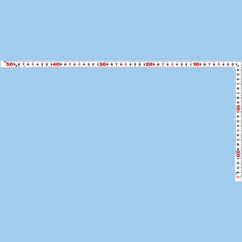 11172(校正企業実施一般校正書・トレーサビリティ体系図付) 曲尺平ぴた ホワイト シンワ測定 測定範囲50cm