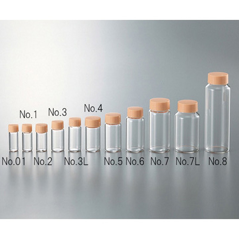 No.6 CCスクリュー管 透明 オレンジキャップ マルエム[理化学・容器] 30mL  1箱(50本)