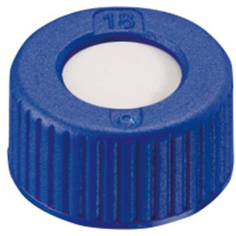 オートサンプラー用バイアルキャップ キャップ規格9-425用 100個入 青