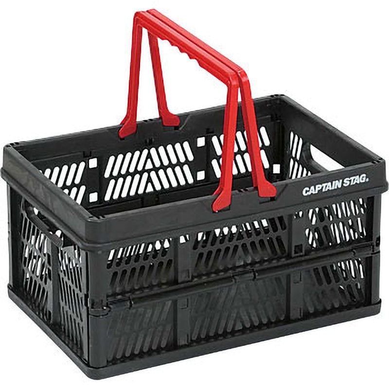 UL-1013 FDハンディコンテナ CAPTAIN STAG 容量26L ブラック色 1セット(40個) UL-1013