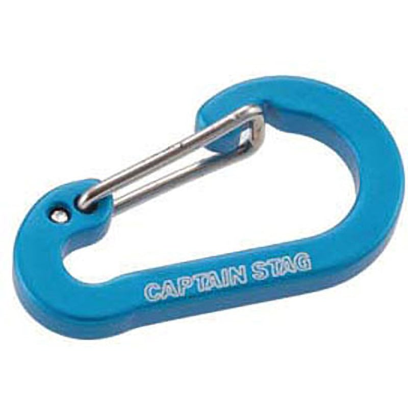 UM-1851 アルミアクセサリー フラットカラビナ CAPTAIN STAG ブルー色