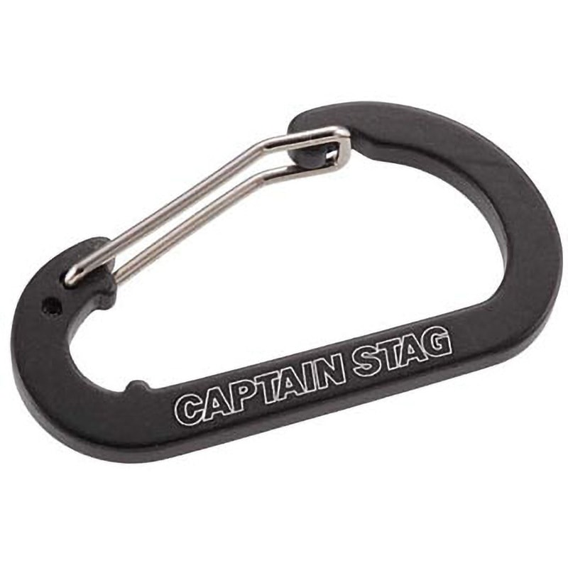 かしわぎ UM-1864 アルミアクセサリー フラットDカラビナ CAPTAIN STAG