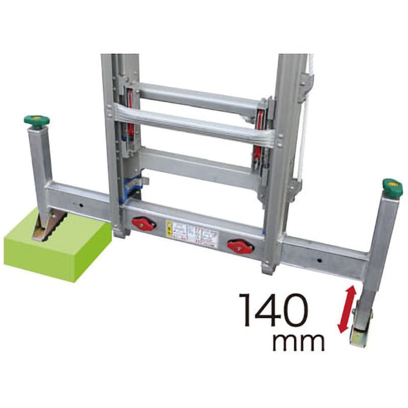 3連ハシゴ レン太(タイプA) アルミ合金製 縮長3.655m 全長8.888～9.028m
