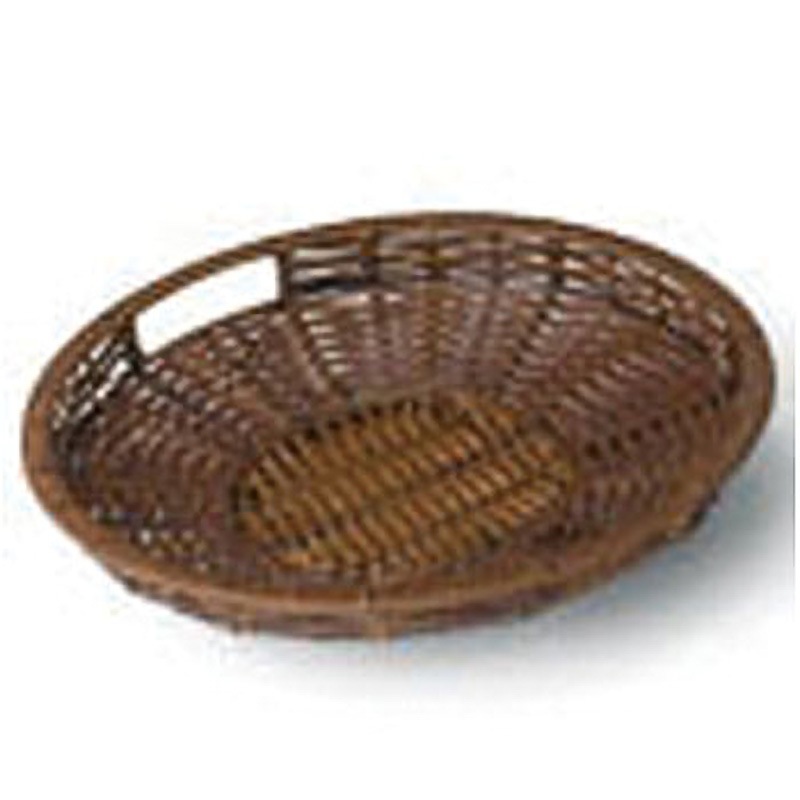 バスケット丸　新品未使用 カワジュン　 RVビターベースF60H50濃茶 JA411 丸型ビターバスケ 河淳 濃茶色 寸法Φ450mm JA411 - 【通販