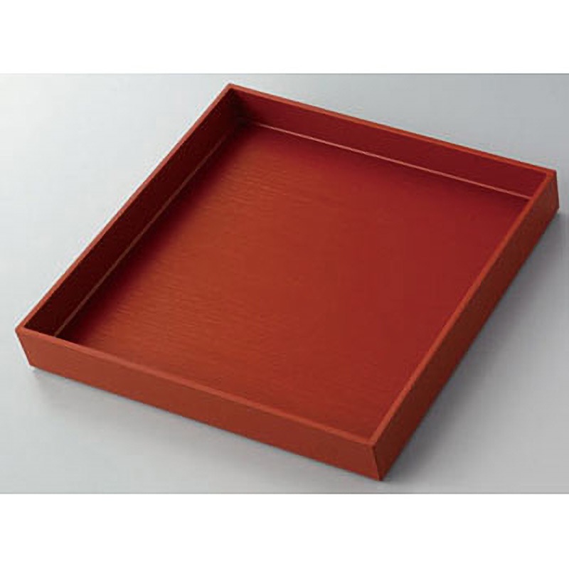 BN565 リアル木目トレー 河淳 古代朱色   BN565