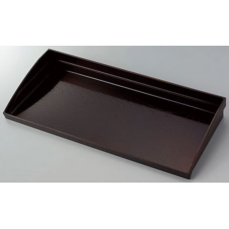 JD032 三方枠樹脂盆 河淳 濃茶色   JD032