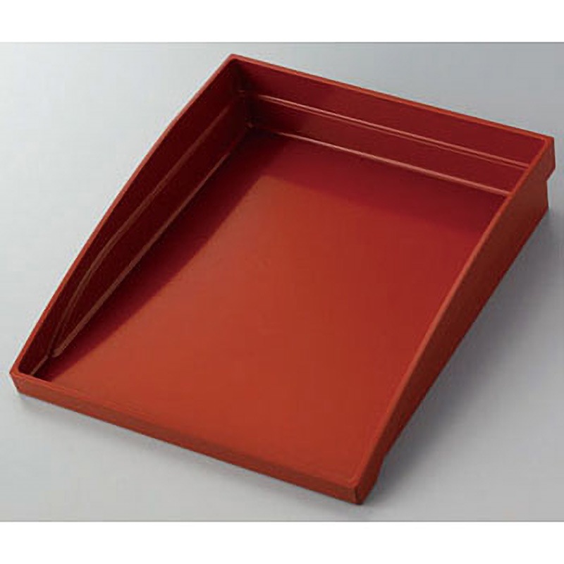 JD025 三方枠樹脂盆 河淳 古代朱色   JD025