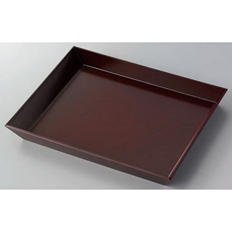 BF287 角型樹脂皿 河淳 濃茶色   BF287テーブルウェア(卓上備品・食器)