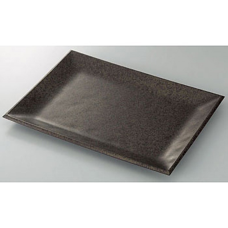 BF993 角型盛皿 河淳 たたら茶色   BF993