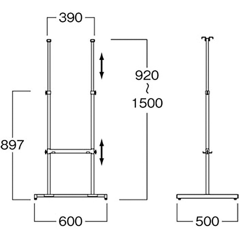 AB279 パネルスタンドDF60 河淳 適合サイズA2縦～B1縦 AB279 - 【通販